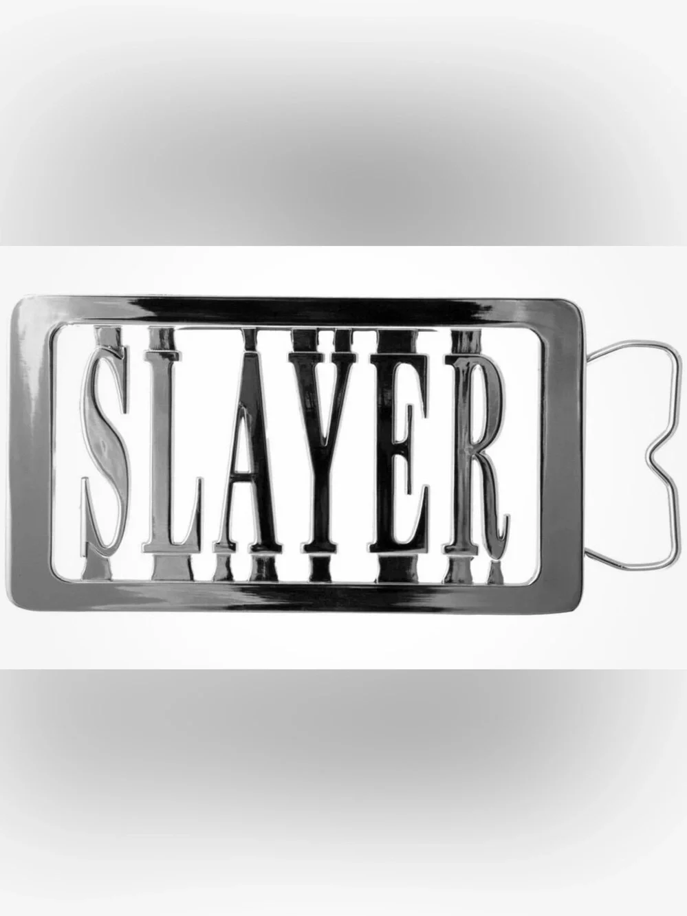 NWT Slayer Rectangle Band Logo Belt Buckle
